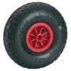 Luftrad Kunstst. rot GL Ø260x85x20 mm Blockprofil, Nabe 75 mm, TK 150 kg