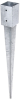 Einschlagbodenhülse fvz. 91x91x900 mm 