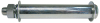 Achszubehörset Stahl verz. Ø20x103 mm für Einbauräder mit Nabenlänge 100 mm