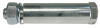 Achszubehörset Stahl verz. Ø20x61 mm für Einbauräder mit Nabenlänge 60 mm