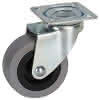Lenkrolle verz. KU-Felge GL Ø50x20 mm Platte 42x42 mm, TK 35 kg