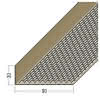 Protektor Lüftungswinkel 3617 30/90 mm Länge 2,5 m, schwarz