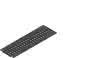 FASERFIX STANDARD E 100 Guss-Gitterrost 500x158x14mm, MW 15/25, Kl.C, schwarz