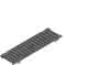 FASERFIX KS 100 Gussrost SW 14mm Kl.E 500x149x20mm, schwarz