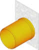 FASERFIX KS 100 Stirnwand vz. Typ 010 160x214mm, m.waagrecht. KG-Auslauf DN100
