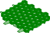 RECYFIX GREEN STANDARD Rasengitter Gr.1 387x334x38mm, aus Kunststoff, grün