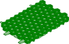 RECYFIX GREEN STANDARD Rasengitter Gr.2 387x555x38mm, aus Kunststoff, grün