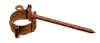 Protektor Rohrschelle 83618 vz. besch. DN75 braun, mit Schlagstift