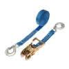 Zurrgurt PES blau 500 kg 25 mm/5,0 m 2-tlg. mit Ratsche u. 2 Karabinerhaken