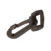 Karabinerhaken mit Gurtöse KU schw. 25mm (2 Stück)