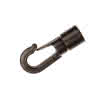 Patenthaken Kunststoff schwarz bis Ø8 mm (2 Stück)