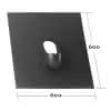 PVC-Grundplatte schwarz für Schiefer Biber KE0256