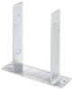 U-Pfostenträger feuerverz. 4x121x200 mm zum Aufschrauben