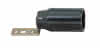 Isolierstoff Fassung E 14 schwarz glatter Mantel mit