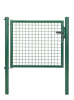 Einzeltor Wellengitter grün 1000x750 mm mit Pfosten Ø60 mm