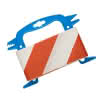Absperrband PE rot-weiss 80 mmx100 m auf Wickler