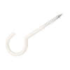 Wäscheleinenhaken Stahl weiss Ø5,0x65 mm (4 Stück)