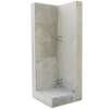 EHL Standard-Mauerscheibe  LF1 SB-grau 130x50/50 cm Außenecke 90 ° 1-tlg.