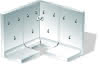 EHL Standard-Mauerscheibe  LF1 SB-grau 55x99/99 cm Außenecke 90° 2-tlg.