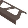 Schlüter BARA-Randwinkel Alu beschichtet schwarzbraun, 75 mm / 2,50 m