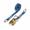 Zurrgurt PES blau 500 kg 25 mm/5,0 m 2-tlg. mit Ratsche u. 2 Spitzhaken