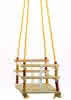 Gitterschaukel Hartholz 30x30 cm Seile längenverstellbar bis 170 cm
