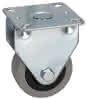 Bockrolle verz. KU-Felge GL Ø50x20 mm Platte 55x55 mm, TK 45 kg