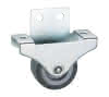 Bockrolle verz. Softrad TPE Ø38x18 mm seitl. Befest., Platte 69x26mm, TK 55 kg