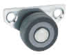 Seitenrolle verz. Softrad GL Ø30x15 mm Platte 52x24 mm, TK 40 kg
