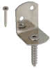 Flechtzaunhalter rostfrei 83x32x30x38 mm L-Form (4 Stück)