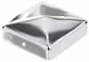 Pfostenkappe flach rostfrei 90x90 mm 