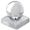 Pfostenkappe mit Kugel rostfrei 90x90 mm 