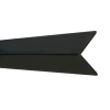Winkelleiste 2,5m 20x20mm schwarz 
