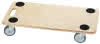 Transportroller Stabil-Soft 590x290x18mm mit Griffloch Multiplex, TK max. 200 kg
