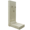 EHL Standard-Mauerscheibe  LF1 130x49 cm  Sichtbeton grau