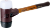 Simplex-Schonhammer 60 mm Gummi schwarz, Plastik weiß