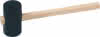 Gummihammer mit Holzstiel 65 mm Gr. 2 