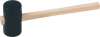 Gummihammer mit Holzstiel 90 mm Gr. 4 