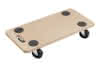 Transportroller MDF-Platte 590x290 mm 4 Lenkrollen PP Ø75 mm, TK 200 kg