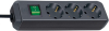 Steckdosenleiste Eco-Line 3-f schwarz mit Schalter 5m Kabel