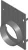 RECYFIX STANDARD/PLUS 100 Stirnw.Typ 01 148x185mm, aus PE-PP, mit Auslauf DN100