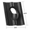 PVC-Grundplatte altrot RAL8002 für Finkenberger Pfanne KE0002