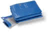 Schutzplane m. Ösen Terra S180 3x4m 180g/m² blau/grau