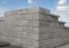 Granit-Mauerstein Ligero 35x15x17 cm, allseits grob-gestockt
