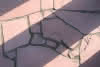 Sandstein Bodenplatte Dark Red Polygonal, OF gespalten, 25-40 mm