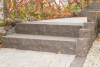 Basalt Blockstufe Palau 50x35x15 cm, OF + US geflammt