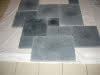 Kalkstein - Bodenplatten Black Ocean Römischer Verband, OF+Kanten gesägt