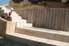 Granitpalisade Sunny Yellow 12x12x40 cm, 6 seitig gestockt