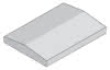 Terrasto Mauerabdeckplatte grau Firstform, 490x350x5,5mm (L x B x H)