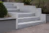 Granit - Blockstufe Ligero 150x35x15 cm, 6 seitig geflammt, gefast